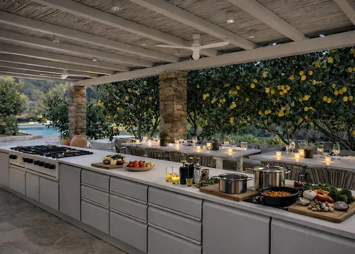 Luxury Private Cycladic Villa With Pool In Tinos 5Br For 10 Guests